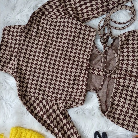 Bailey Rose NWTs Houndstooth Mini Dress - Picture 3 of 3